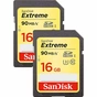 Карта пам'яті SanDisk 2x16GB SDXC class 10 UHS-1 (SDSDXNE-016G-GNCI2) - зменшене зображення 2