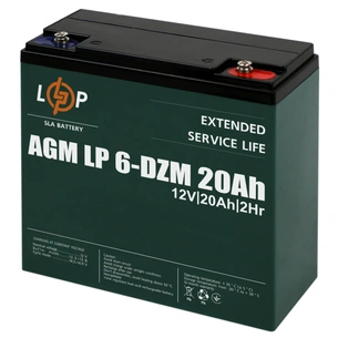 Батарея до ДБЖ LogicPower 12V 20Ah LP-6-DZM-20 (5438) изображение 1