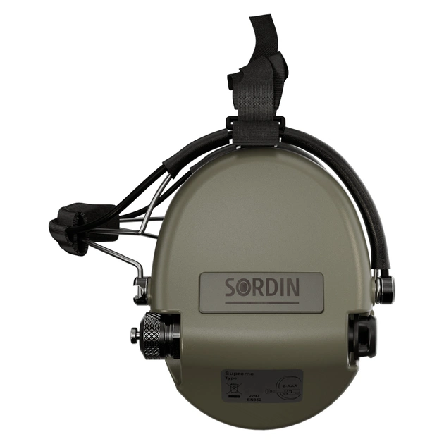 Тактичні навушники Sordin Supreme MIL AUX Slim з заднім тримачем (76308-06-S) - picture 5