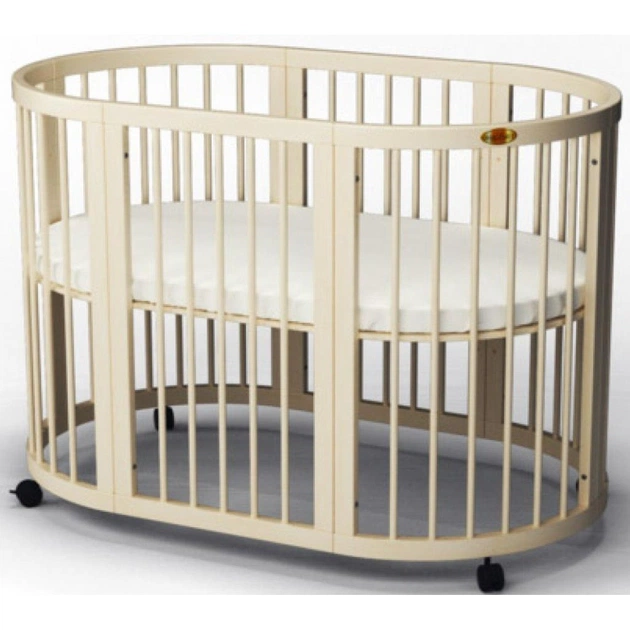 Ліжечко Ingvart SMART BED OVAL сл. кістка (1601015) - зображення 1