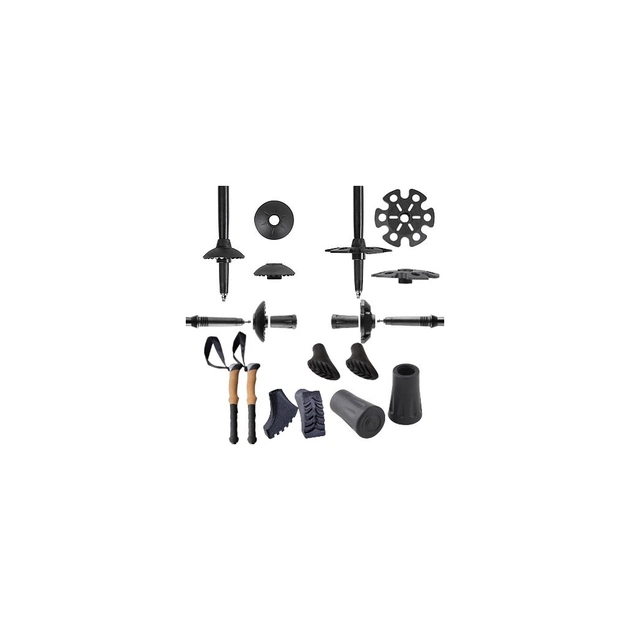 Трекінгові палиці PowerPlay 9110 Friluftsliv Black/White 80-135 см (PP_9110_Friluftsliv) - picture 10