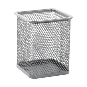 Підставка для ручок Buromax квадратна, металева, срібляста (BM.6201-24) зображення 1