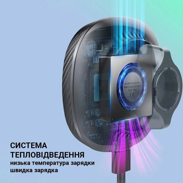 Універсальний автотримач Grand-X MT-15W MagSafe з зарядкою 15W (кріплення на дефлектор) (MT-15W) - picture 8