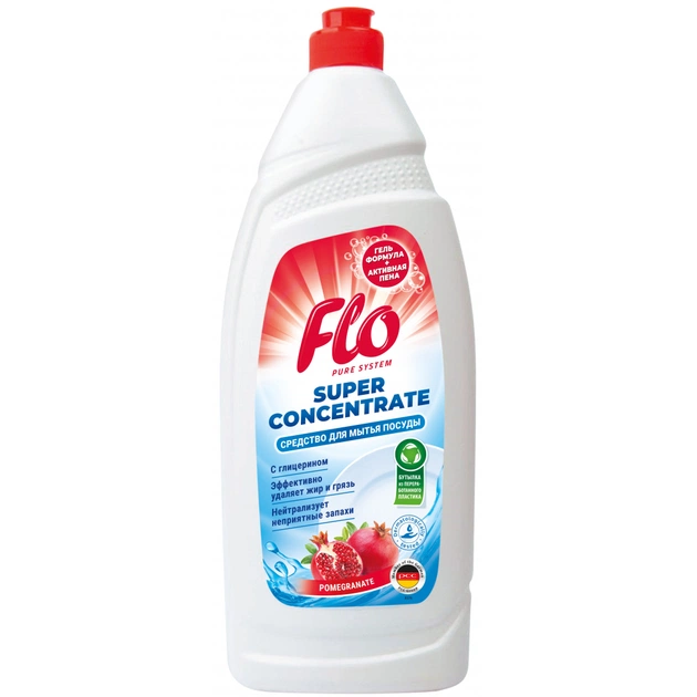 Средство для ручного мытья посуды Flo Pomegranate 900 мл (5900948246933) - изображение 1
