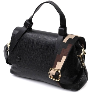 Сумка Vintage З натуральної шкіри Чорна (22336) зображення 1