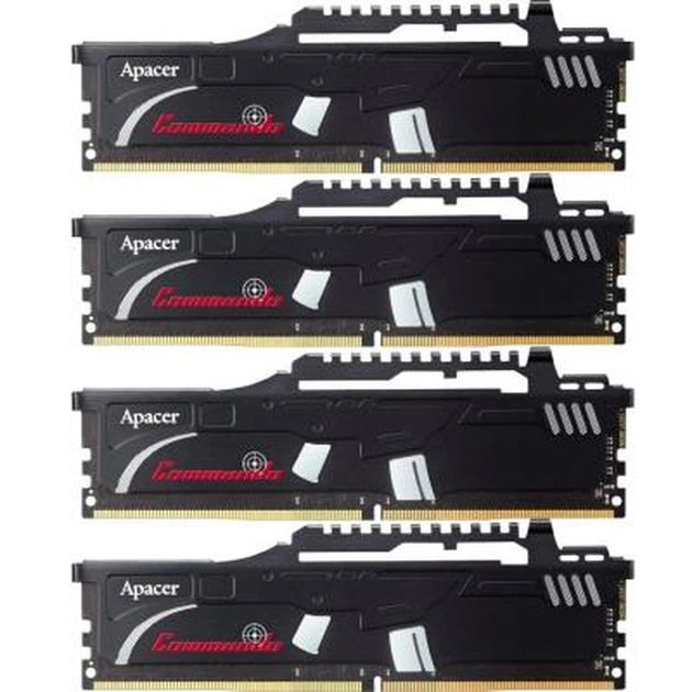 Модуль пам'яті для комп'ютера DDR4 16GB (4x4GB) 3000 MHz Commando Series Apacer (EK.16GAZ.KEAK4) - изображение 1