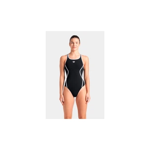 Купальник Arena Pro_File Swimsuit Solid 008055-510 чорний, білий 42 (3468337414339) зображення 1