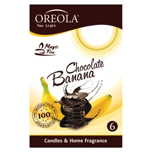 Ароматична свічка Oreola Банан і шоколад 6 шт (5908252829217) picture 1