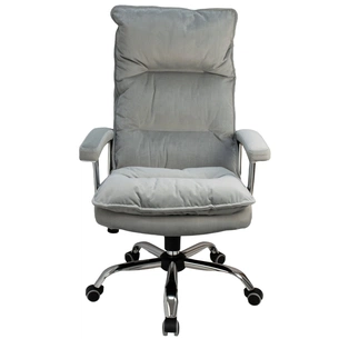 Офисное кресло Примтекс плюс Flex Chrome MF VL-85 PK, оксамит сірий (Flex Chrome MF VL-85 PK) изображение 1
