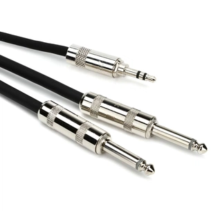 Інсертний кабель RapcoHorizon Y-Cable 3.5mm TRS - TS 1/4" (3m) (YN1-P-10) зображення 1