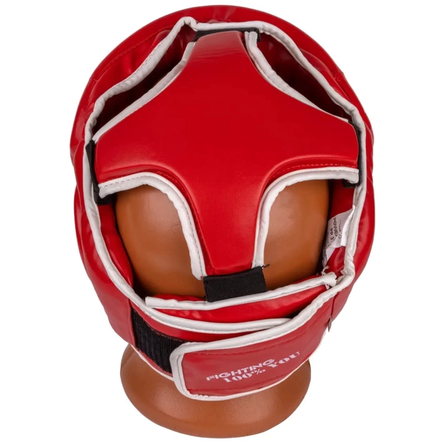 Боксерський шолом PowerPlay 3100 PU Червоний XL (PP_3100_XL_Red) - изображение 4