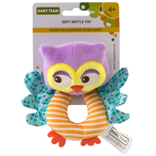Брязкальце Baby Team м'яке Сова (8501_Сова) зображення 1