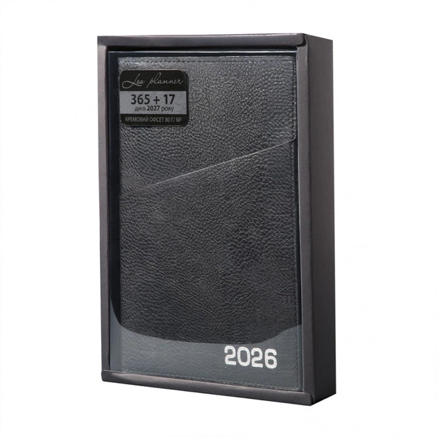 Тижневик Leo planner А5 датований 2026 "Credo", інтегральний, чорний, 368 сторінок (252647) - picture 12
