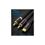 Кабель мультимедійний USB-C M to 2xRCA M 1.5m black Vention (BGDBG) - зменшене зображення 3