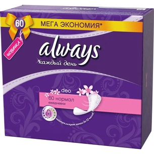 Щоденні прокладки Always Every day Normal Deo 60 шт (4015400586272) зображення 1