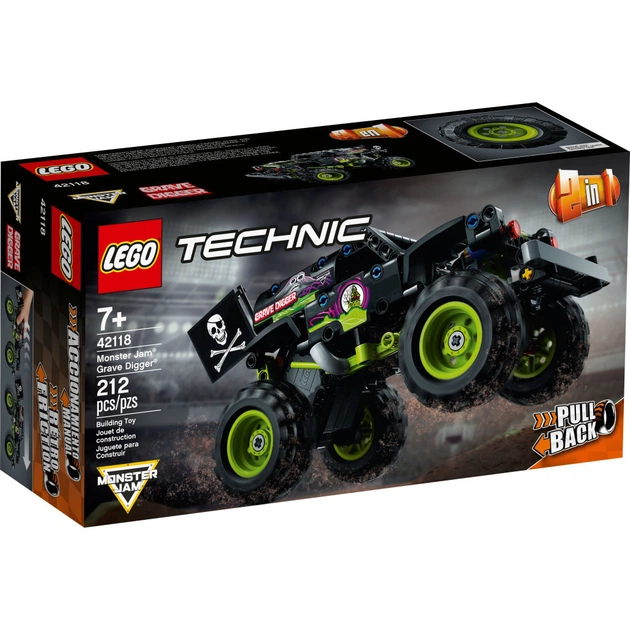 Конструктор LEGO Technic Monster Jam Grave Digger 212 деталей (42118) - зображення 1