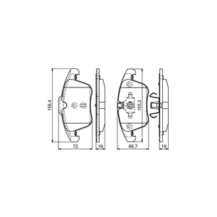 Гальмівні колодки Bosch 0 986 494 169 зображення 1