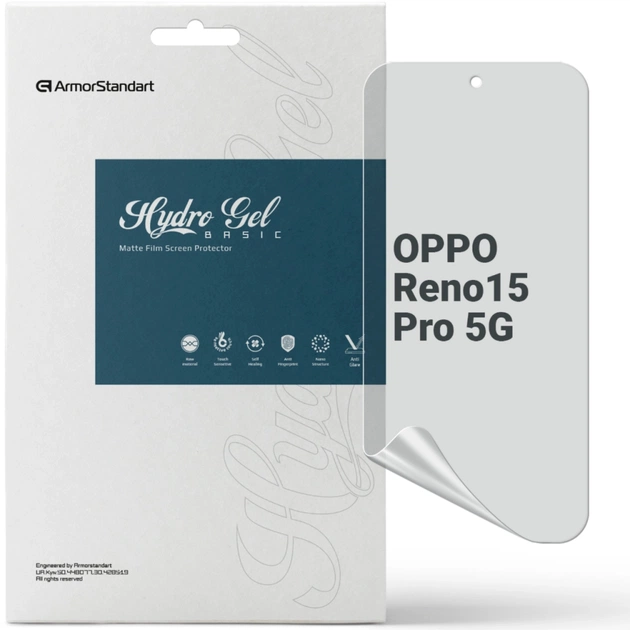 Плівка захисна Armorstandart hydrogel Matte OPPO Reno15 Pro 5G (ARM89879) - зображення 1