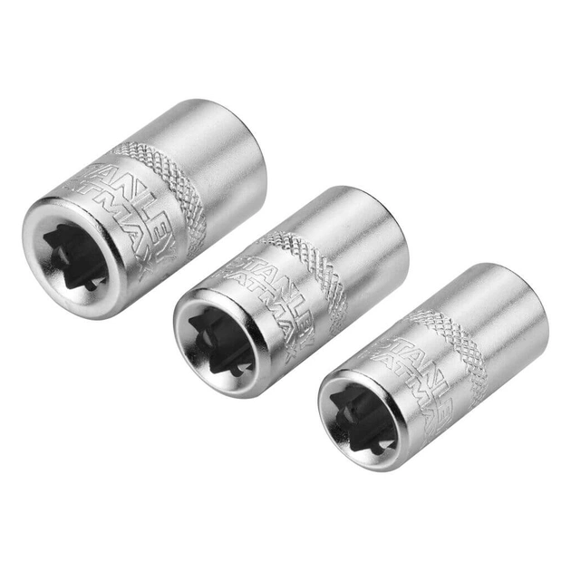Набір торцевих головок Stanley торцевих 1/4" Maxi Drive, із шестигранним профілем, 3 шт: 8, 9, 10 мм. (FMMT17091-0) - picture 6