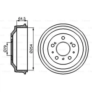 Гальмівний барабан Bosch 0 986 477 098 изображение 1