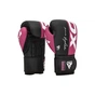 Боксерські рукавички RDX REX F4 Pink/Black-12 унцій (BGR-F4P-12OZ) - зменшене зображення 3