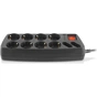 Мережевий фільтр живлення REAL-EL REAL-EL RS-10 Protect, 5m, black (EL122300040) - зменшене зображення 4