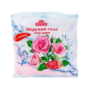 Сіль для ванн Желана з піною Троянда 500 г (4820091140234) изображение 1