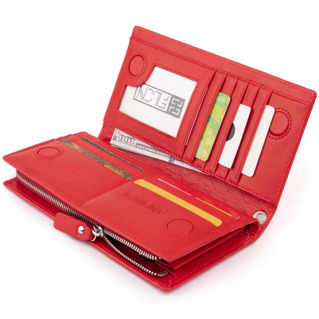 Кошелек ST Leather Кожаный женский Красный (19275) - изображение 7