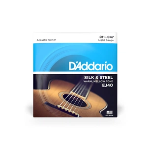 Струни для гітари D'Addario Silk & Steel Folk Regular Light (11-47) (EJ40) зображення 1