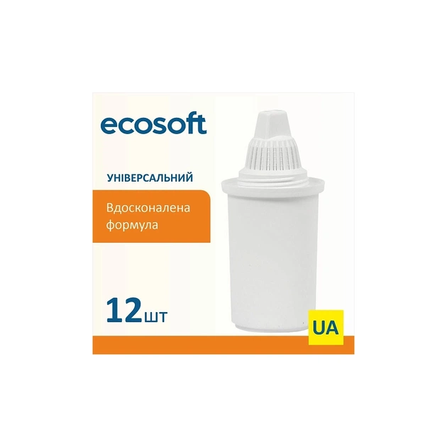 Картридж для фильтра кувшина Ecosoft 02054 К-т для глечиків універсальний 12шт 1 (4820056802054) - изображение 1