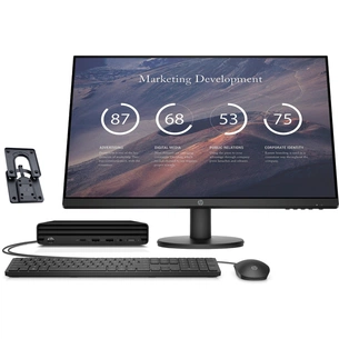 Комп'ютер HP 260 G4 DM / i3-10110U + VESA Mount + Monitor 23,8" HP P24v G4 LED (44F37ES) зображення 1