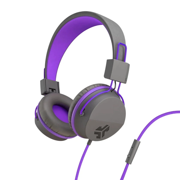 Навушники Jlab JBuddies Studio Kids Wired Graphite/Violet (IEUHJKSTUDIORGRYPRP6) - изображение 1