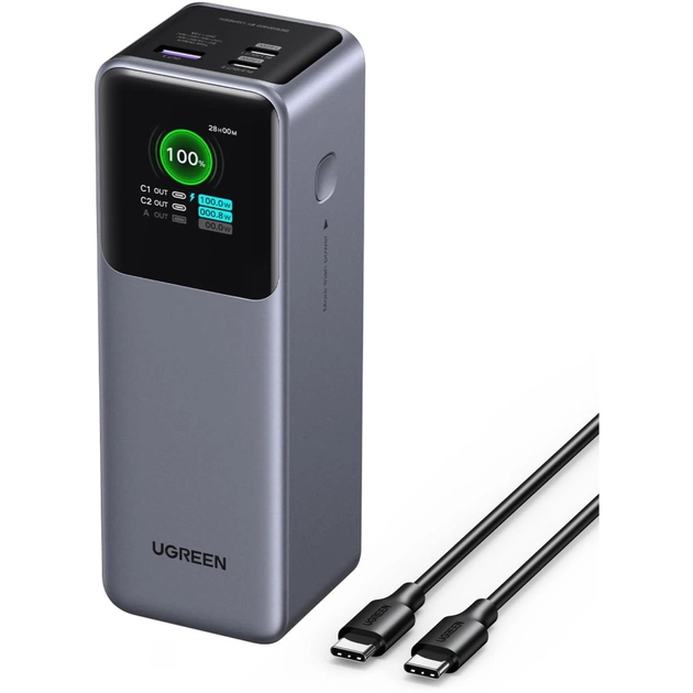 Батарея универсальная Ugreen 25000mAh 200W PD/3.0, QC/4.0 (PB722) (35525B) - изображение 1