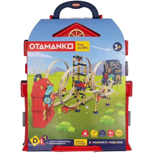 Железная дорога Otamanko Храбрый паровозик трюковая железная дорога 173 детали (89955) - изображение 8