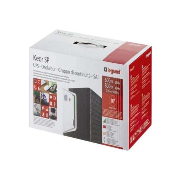 Пристрій безперебійного живлення Legrand Keor SP 1000VA 600W IEC+ Schuko (310187) - picture 5
