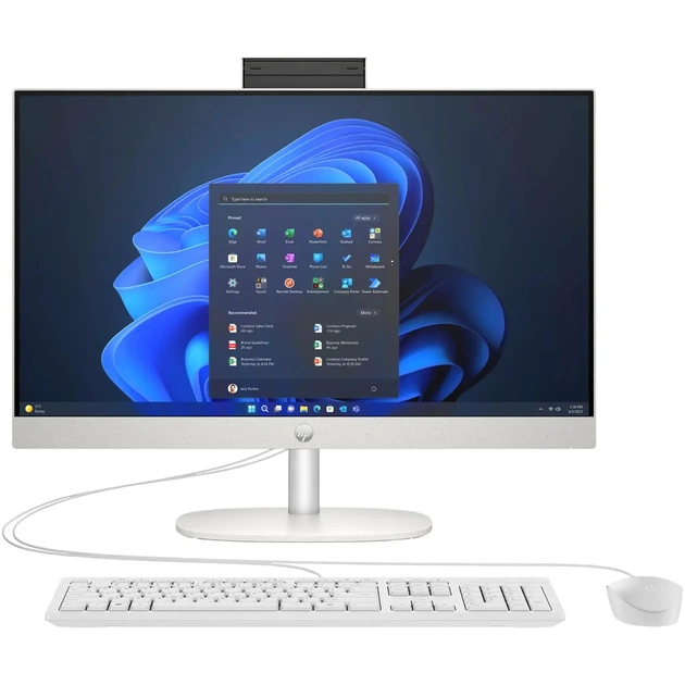 Моноблок HP ProOne 240 G10 (BY6U4ET) Shell White - зображення 1