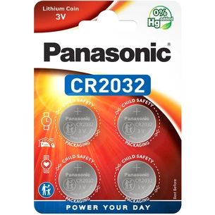Батарейка Panasonic CR 2032 Lithium * 4 (CR-2032EL/4B) зображення 1