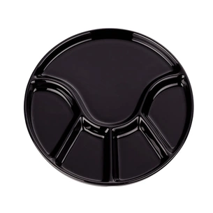 Менажниця Kela Anneli для фондю керамічна, 21.5х2 см, чорна (67404) зображення 1