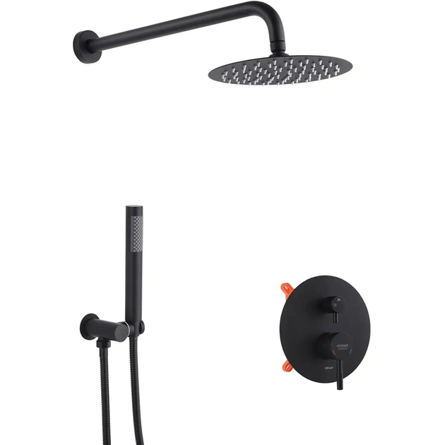 Душовий гарнітур Kroner Edelstahl Klassisch-SCH082 + змішувач Edelstahl Klassisch-SCH010 (CVS30163) - picture 2