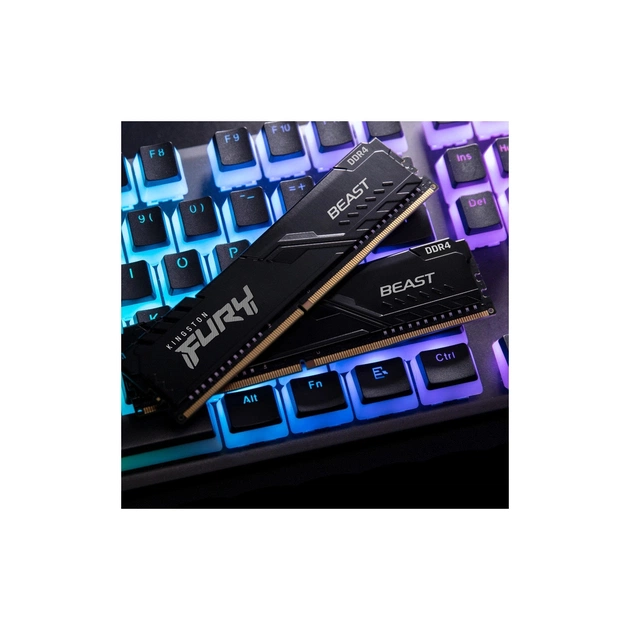 Модуль пам'яті для комп'ютера DDR4 32GB (2x16GB) 3200 MHz Beast Black Kingston Fury (ex.HyperX) (KF432C16BB1K2/32WP) - picture 9
