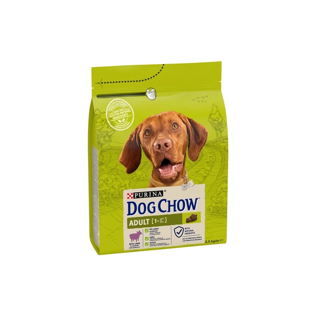 Сухий корм для собак Purina Dog Chow Adult Lamb зі смаком ягняти 2.5 кг (7613034485946) - picture 3