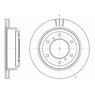 Гальмівний диск REMSA 6955.10 зображення 1