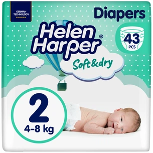 Підгузки Helen Harper Soft&Dry New Mini Розмір 2 (4-8 кг) 43 шт (2316770) зображення 1