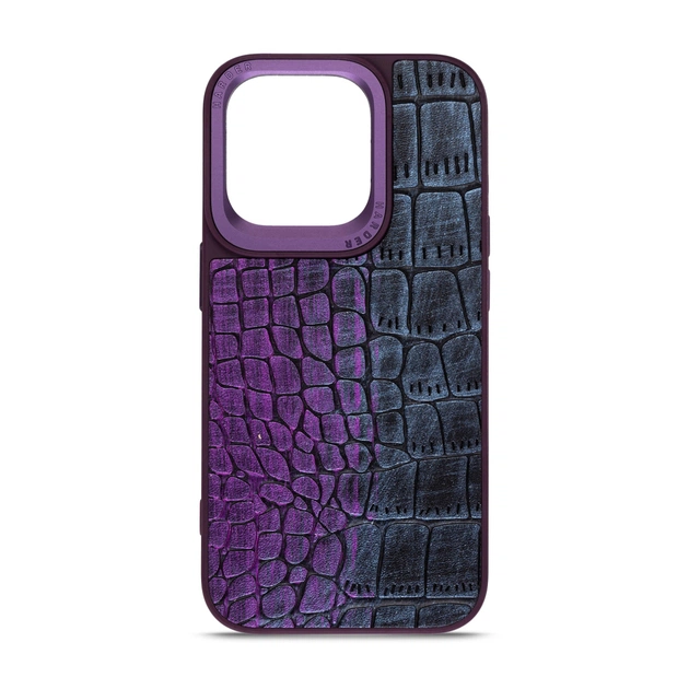 Чехол для мобильного телефона Harder Glamorous Croco Apple iPhone 14 Pro Dark Purple (ARM76771) - изображение 1