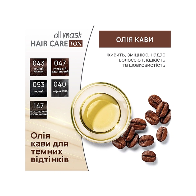 Відтінковий бальзам Acme Color Hair Care Ton Oil Mask 147 - Шоколадно-коричневий (4820197009527) - picture 13