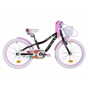 Велосипед Formula 20" CREAM рама-11" Al 2020 чорний з бузковим, з кошиком (OPS-FRK-20-117) зображення 1