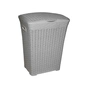Кошик для білизни Консенсус Ротанг Сірий 50 л (Консенсус/сірий 50 л) - уменьшенное изображение 1