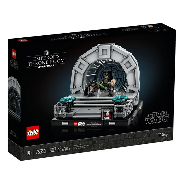Конструктор LEGO Star Wars Діорама Тронна зала імператора 807 деталей (75352) - зображення 1