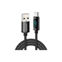 Дата кабель USB 2.0 AM to USB-C 2.0m 7A LED black Essager (EXCT-XYA01-P) - уменьшенное изображение 1