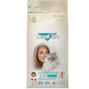 Сухой корм для кошек BonaCibo Sterilised Salmon 2 кг (8694686407011) изображение 1